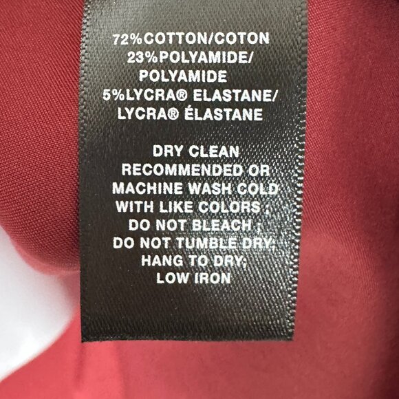 Lafayette 148 New York Womens Burgundy Red Button Front Top Size Small - Picture 7 of 10